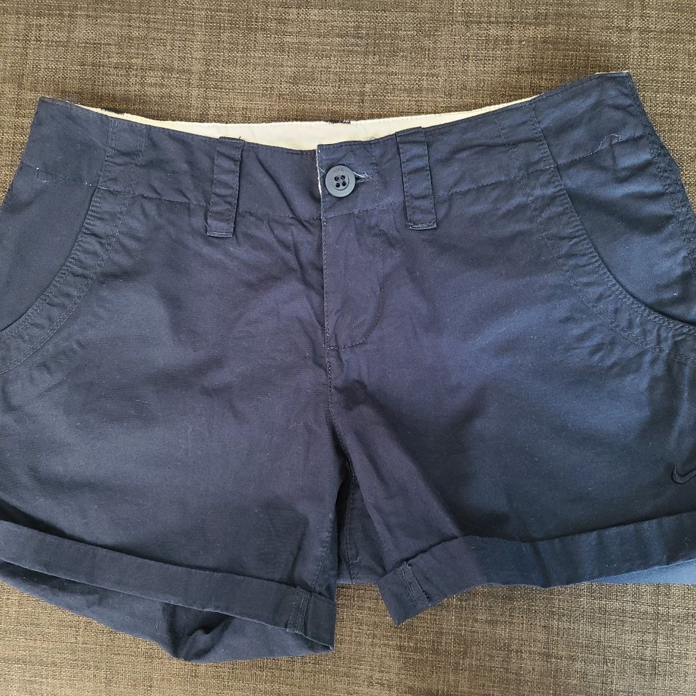 Nike Navy Cotton Shorts NWT
